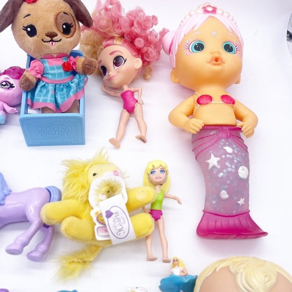 Doll Mini Figures Girls Toy Box Lot 30+ pieces Tiny Tukkins Baby Alive Unicorn - Picture 3 of 15